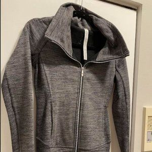 COPY - Lululemon Athletica Gray Zip Up Sweater Jacket with Collar - 2